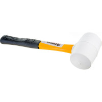 Киянка ЕРМАК белая резина, фибергласовая обрезиненная рукоятка 225гр 662-012