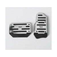 Накладки на педали Cartage антискользящие, хром, набор 2 шт. 4062591