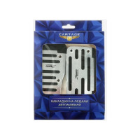 Накладки на педали Cartage антискользящие, хром, набор 2 шт. 4062591