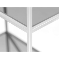 Стеллаж GreenWeen KARIN белый/стекло, 550x300x1750 GW-KARIN-G-W