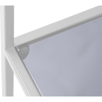 Стеллаж GreenWeen KARIN белый/стекло, 550x300x1750 GW-KARIN-G-W