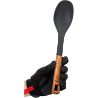 Ложка Mallony FORESTA из нейлона, с пластм ручкой, дизайн под дерево, 32,5x7 см 006460