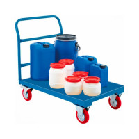 Платформенная тележка с ручкой МосТележка стальной лист, 620x920 ТПРС-9262