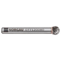 Борфреза твердосплавная форма D (8x6 мм; хвостовик 6 мм) NORGAU 077120080