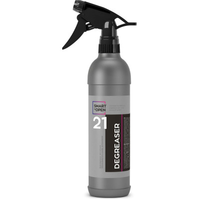 Профессиональный обезжириватель кузова автомобиля от жира, масла, силикона DEGREASER 21, 0,5 л Smart Open 152105