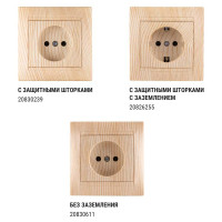 Розетка TDM ELECTRIC 2П+З 16А 250В сосна Лама SQ1815-0323