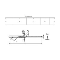 Плоский тупоносый надфиль ИНСТУЛС 160x80 №2 У13 2826-0034 00001228658