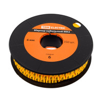 Маркер МК3 - 6мм символ 6 350шт/ролл TDM ELECTRIC SQ0511-0056