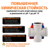 Крестовина 90х90х90 мм 87 градусов бесшумной канализации Ostendorf Skolan Safe SKDA 334900