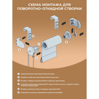 Сет-комплект для рулонной шторы Peora 25 мм 67158