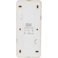 3-ая розетка IEK РС23-3-ХК с з/к о/у 16А GLORY кремовый ERH31-K33-16