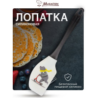 Кулинарная силиконовая лопатка MARMITON Мишка на самокате 27x6х1.5 см 17378