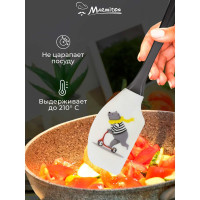 Кулинарная силиконовая лопатка MARMITON Мишка на самокате 27x6х1.5 см 17378