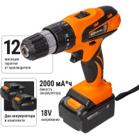 Аккумуляторная дрель-шуруповерт TDM ДША-18-ЛК1 Рубин SQ1030-0204