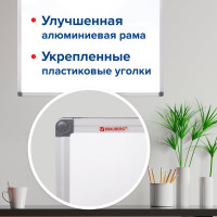 Магнитно-маркерная доска BRAUBERG Extra 60x90 см, алюминиевая рамка 237554