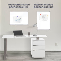 Магнитно-маркерная доска BRAUBERG Extra 60x90 см, алюминиевая рамка 237554