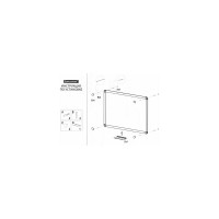 Магнитно-маркерная доска BRAUBERG Standard 60x90 см, ПВХ рамка 237561