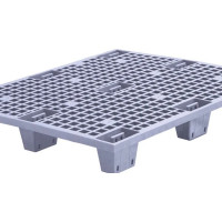 Паллет Тара.ру 1200x1000x150 мм, перфорированный, на полозьях, цв. серый 25398