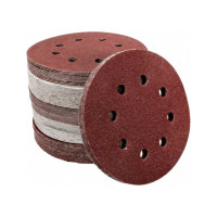 Диск абразивный на липучке 8 отверстий, 125 мм, Р120, 100 шт Strong СТУ-20100120