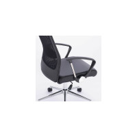 Офисное кресло BRABIX Flight R EX-541, хром, экокожа, сетка, черное 532516