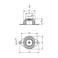 Машинная опора KIPP K0686.07003540