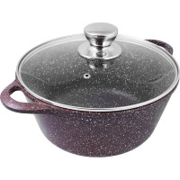 Кастрюля Традиция готовить с любовью Доломит антипригарное покрытие литая 3 л стеклянная крышка ТД5233