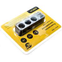 Разветвитель прикуривателя A2DM 021 3 выхода + 2 USB, 12/24 В 160002