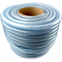 Прозрачный пищевой армированный трехслойный шланг Профитт 14x20 мм, 50 м 9272913-1