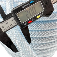 Прозрачный пищевой армированный трехслойный шланг Профитт 14x20 мм, 50 м 9272913-1