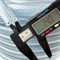 Прозрачный пищевой армированный трехслойный шланг Профитт 14x20 мм, 50 м 9272913-1