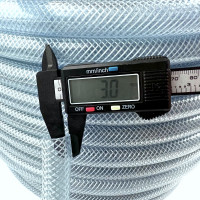 Прозрачный пищевой армированный трехслойный шланг Профитт 14x20 мм, 50 м 9272913-1