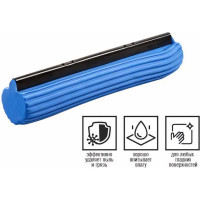 Сменная насадка для швабры PERFECTO LINEA голубая 44-270012