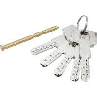 Цилиндровый механизм с вертушкой KALE KILIT 164 BM/70 (30+10+30) мм, латунь, 5 кл. 15736