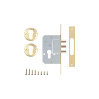 Корпус врезного замка KALE KILIT 189/3M (45 мм) w/b латунь 1085