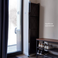 Металлический стеллаж ГЕЛЕОС Атлант-5, 5 полок, складной, размер 760x400x1580 мм, черный АСТ-51