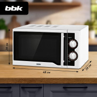 Микроволновая печь BBK 23MWS-928M/W белый 00-00000639