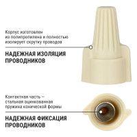 Соединительный изолирующий зажим TDM ELECTRIC СИЗ-Л-3, 15 мм2, с лепестками, белый, 50 шт. SQ0519-0013