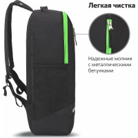 Универсальный рюкзак Staff STRIKE, 3 кармана, черный с салатовыми деталями, 45x27x12см, 270785
