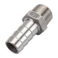 Ниппель для шланга нержавеющий (3/4"; 19 мм; AISI304) TITAN LOCK TL075HTM