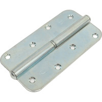 Петля СКОБЯНОЙ ПН1-130 накладная, круглые углы, цинк, левая 002605