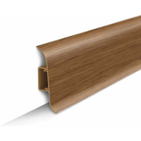 Плинтус с центральной планкой IDEAL Классик 55 мм, 2.2 м, 217 дуб темный К-П55п 217 дуб ТЕМ