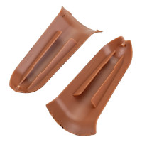 Наружный угол для плинтуса IDEAL Классик 70 мм, 293 орех темный К-П70-Нк-Ф2 293 ОРХ ТЕМ