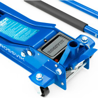 Подкатной домкрат Rossvik V3 LOW PROFILE с педалью, г/п 3 т, 75-505 мм PEDAL TH32505B