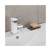 Смеситель для умывальника Gappo G1007-8 литой, п/гайку, белый/хром, картридж 35 537386