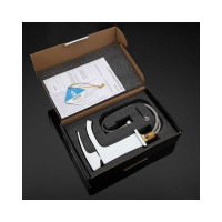 Смеситель для умывальника Gappo G1007-8 литой, п/гайку, белый/хром, картридж 35 537386