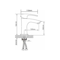 Смеситель для умывальника Gappo G1007-8 литой, п/гайку, белый/хром, картридж 35 537386