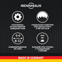 Коронка Bi-metall 30 мм крупный зуб RENNMAUS 4030760001