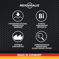 Коронка Bi-metall 30 мм крупный зуб RENNMAUS 4030760001