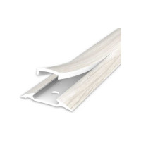 Порог с монтажным каналом IDEAL 36 мм, 1.6 м, 267 клен белый, 1 шт. ПМК36-1,6 267 КЛН БЕЛ