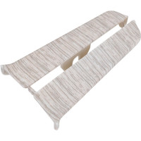 Торцевые заглушки для плинтуса DECONIKA (85 мм; 253 Ясень серый; 2 шт.) Д-П85-Тп-Ф1 253 ЯСН СЕР